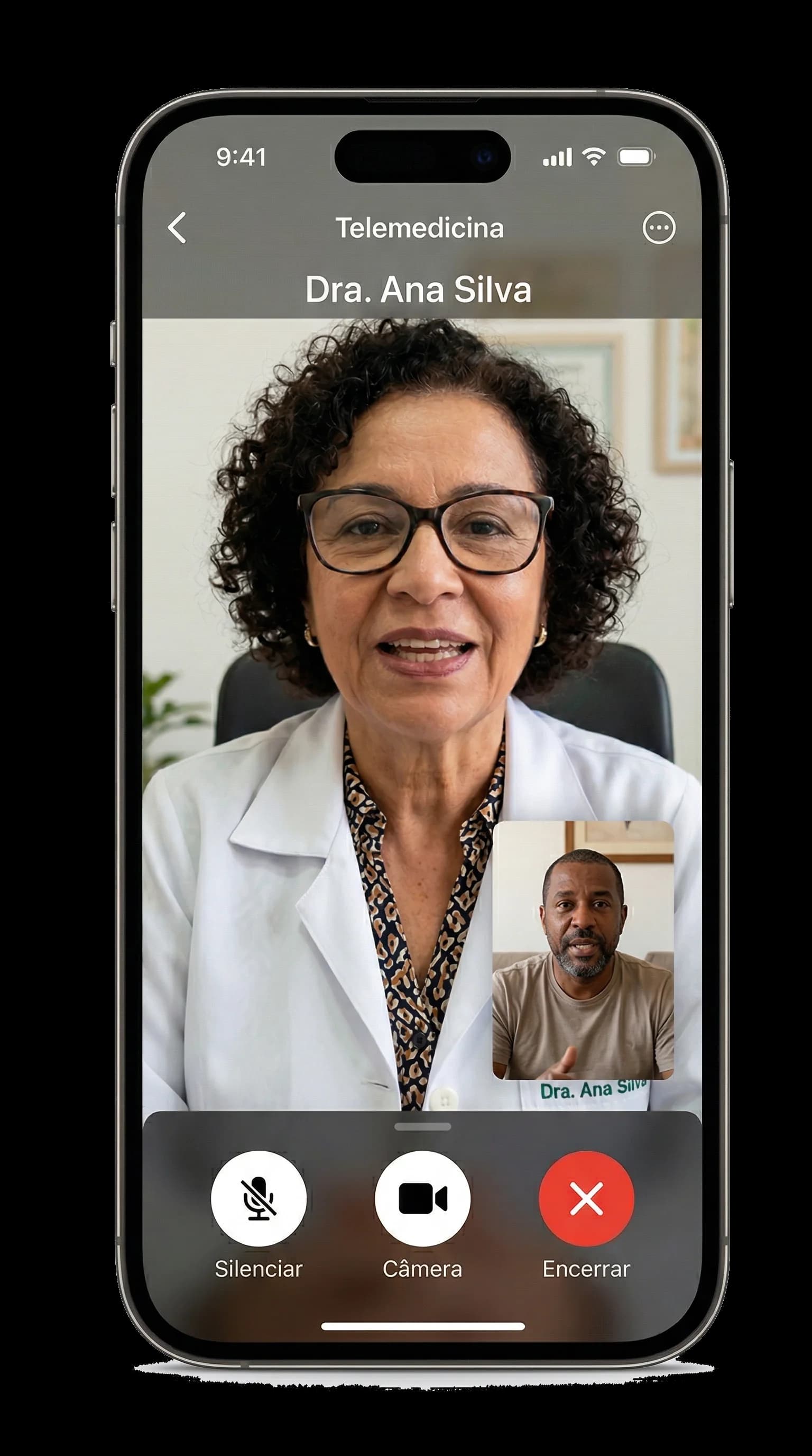 Consulta de telemedicina com Dra. Ana Silva