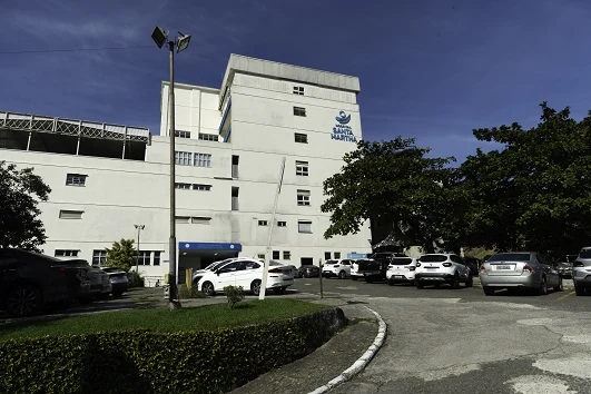 Fachada da Casa de Saúde e Maternidade Santa Martha, em Niterói